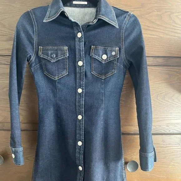 alexachung | Dresses | Alexachung X Ag Denim Mini Dress Xs | Poshmark